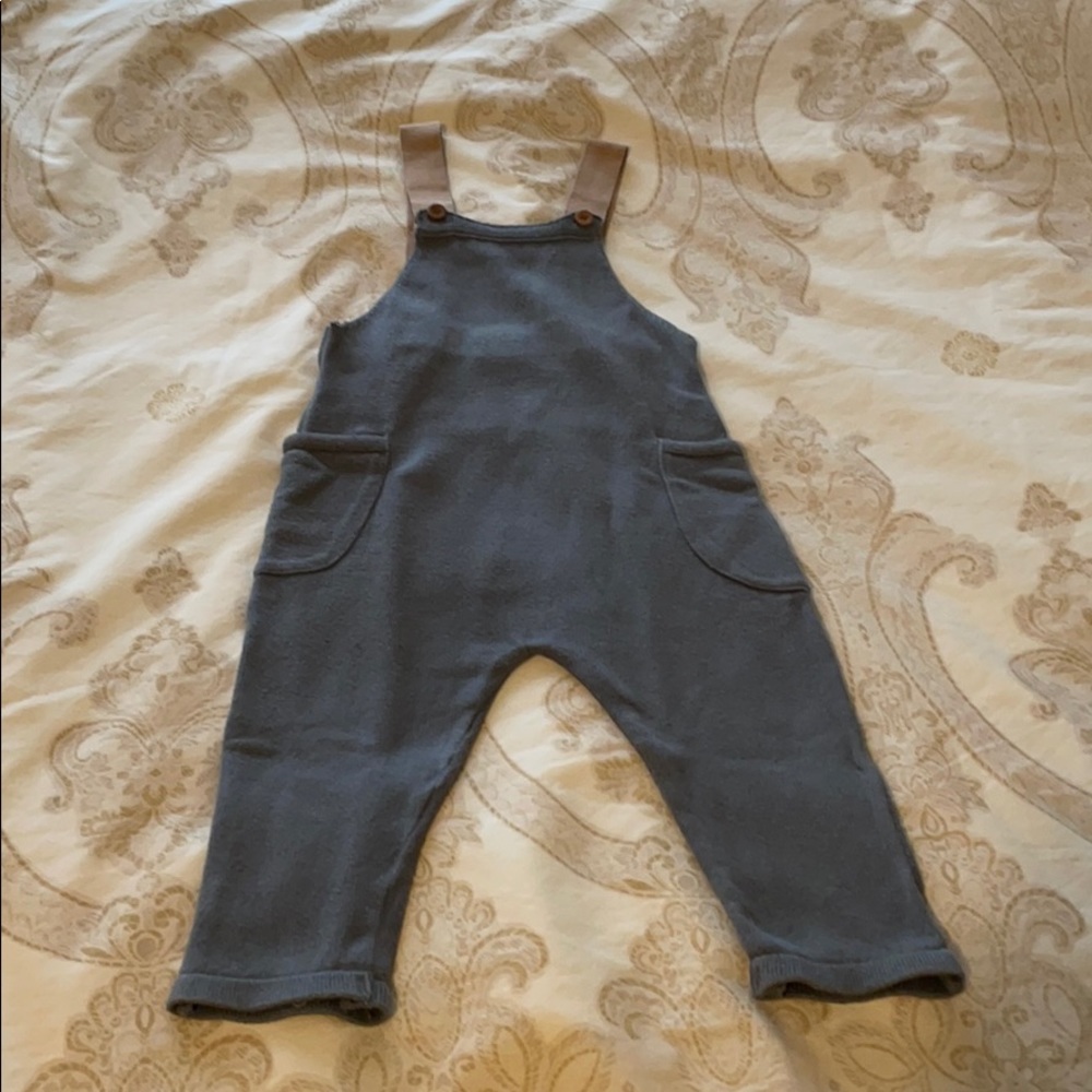 Zara grey overalls size 18-24 months